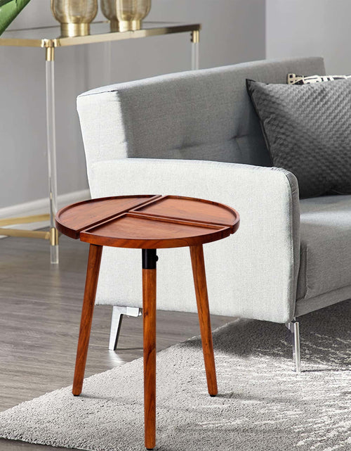 Load image into Gallery viewer, Round Acacia Wood Side Accent Table by Blak Hom
