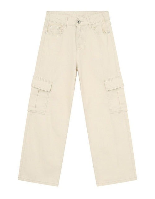 Load image into Gallery viewer, Wide Leg Cargo Jeans
