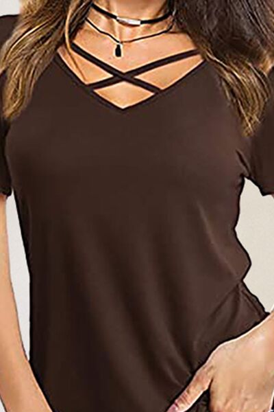 Load image into Gallery viewer, Crisscross Short Sleeve T-Shirt
