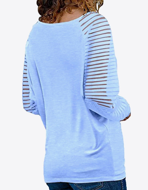 Load image into Gallery viewer, V-Neck Long Raglan Sleeve Top
