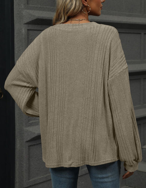 Load image into Gallery viewer, V-Neck Long Sleeve T-Shirt
