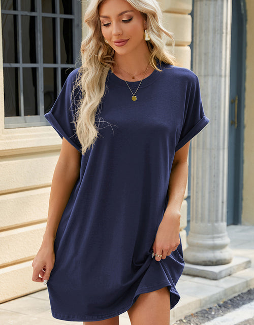 Load image into Gallery viewer, Florira Short Sleeve Mini Dress with Pockets
