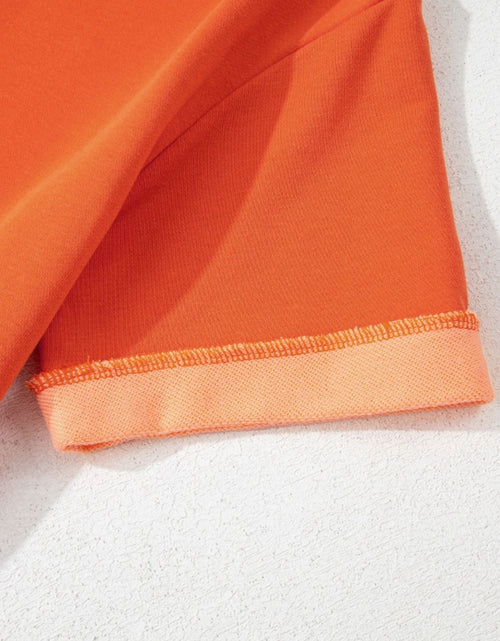 Load image into Gallery viewer, Two-Tone Short Sleeve V Neck Patched Pocket Romper
