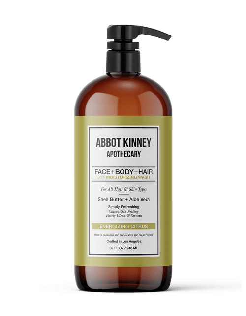 Load image into Gallery viewer, Abbot Kinney Apothecary Men's 3-in-1 Moisturizing Shampoo, Conditioner, and Body Wash - Energizing Citrus 32oz by  Los Angeles Brands
