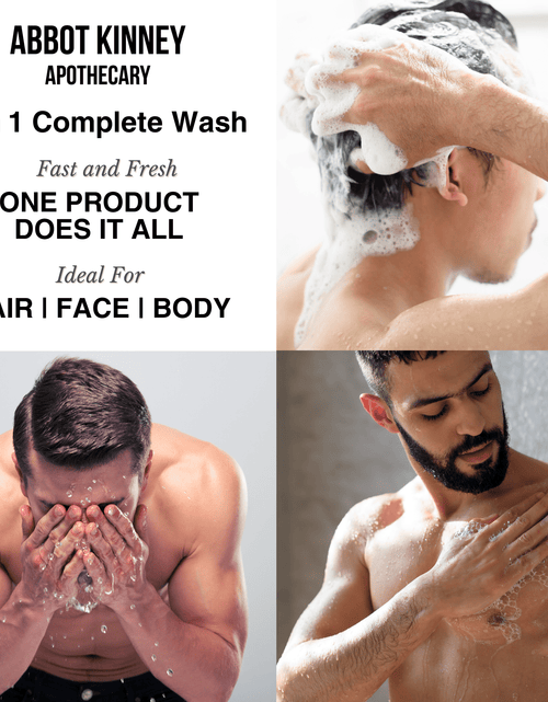 Load image into Gallery viewer, Abbot Kinney Apothecary Men's 3-in-1 Moisturizing Shampoo, Conditioner, and Body Wash, Tea Tree 32oz by  Los Angeles Brands
