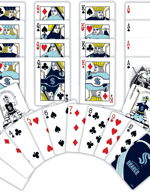 Load image into Gallery viewer, Seattle Kraken Playing Cards - 54 Card Deck by MasterPieces Puzzle Company INC
