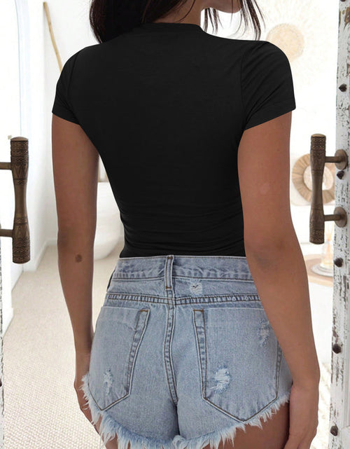 Load image into Gallery viewer, Lovelet V-Neck Short Sleeve T-Shirt

