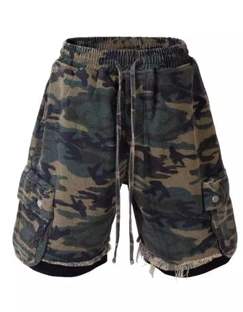 Load image into Gallery viewer, Men's Drawstring Camouflage Shorts

