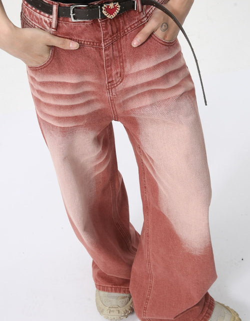 Load image into Gallery viewer, Men's Washed Wide Leg Jeans
