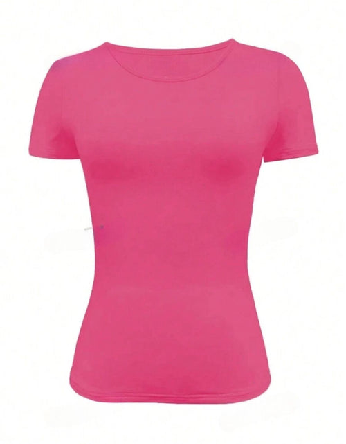 Load image into Gallery viewer, Round Neck Short Sleeve T-Shirt
