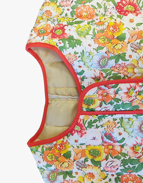 Load image into Gallery viewer, Floral Button Up Long Sleeve Winter Coat
