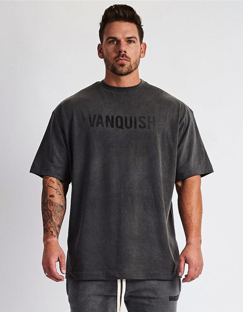 Load image into Gallery viewer, Men's Plus Size Round Neck Half Sleeve T-Shirt
