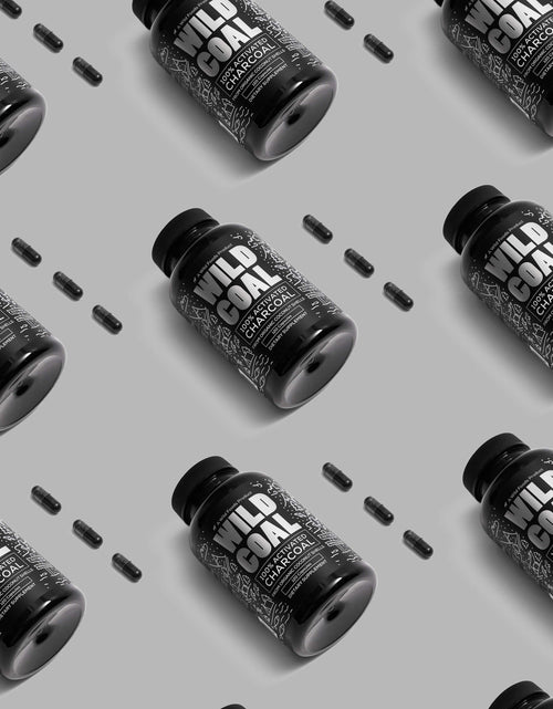 Load image into Gallery viewer, Activated Charcoal Capsules, 120ct Case of 12 by Wild Foods
