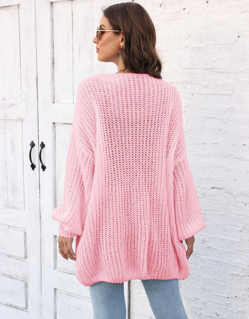 Load image into Gallery viewer, Open Front Long Sleeve Cardigan
