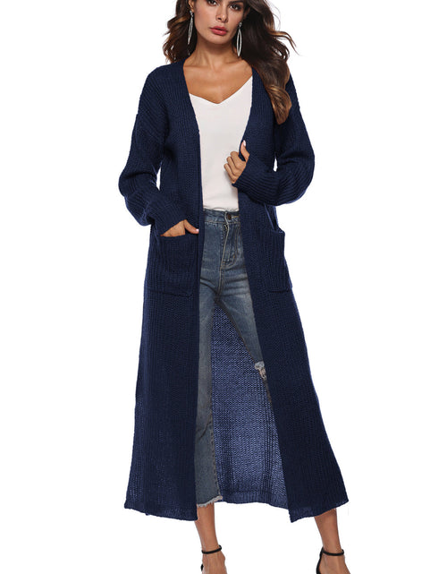 Load image into Gallery viewer, Long Sleeve Open Front Buttoned Cardigan
