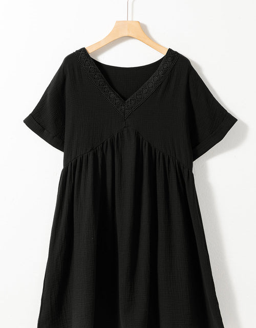 Load image into Gallery viewer, V-Neck Short Sleeve Dress
