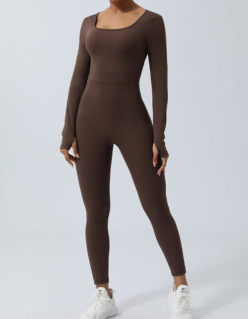 Load image into Gallery viewer, Twisted Backless Long Sleeve Jumpsuit
