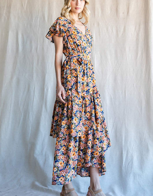 Load image into Gallery viewer, Cotton Bleu by Nu Label Floral Ruffled Midi Dress
