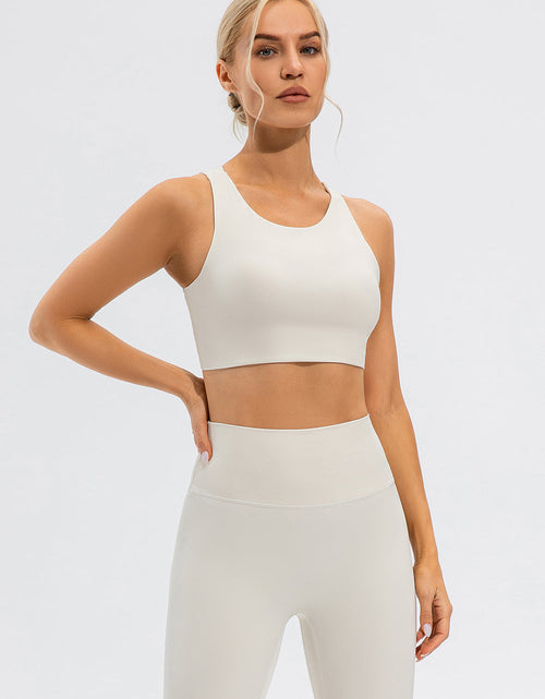 Load image into Gallery viewer, Round Neck Cutout Cropped Active Tank
