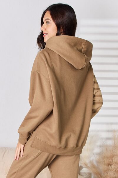 Load image into Gallery viewer, RISEN Drawstring Drop Shoulder Long Sleeve Hoodie

