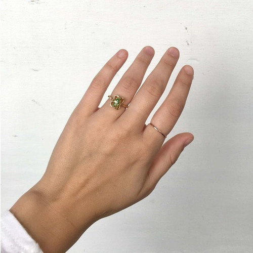 Load image into Gallery viewer, Vintage Jewelry Marquise Cut Jet Black Crystal Cocktail Ring in 18k White Gold Electroplate by PVD Vintage Jewelry
