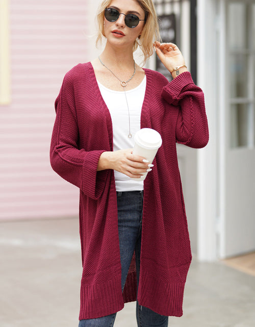 Load image into Gallery viewer, Open Front Long Sleeve Cardigan

