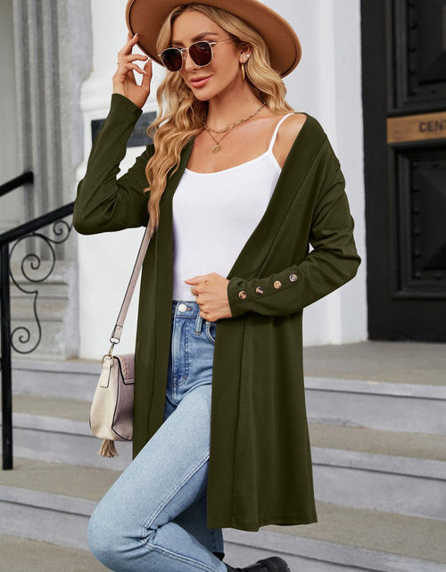 Load image into Gallery viewer, Long Sleeve Open Front Cardigan
