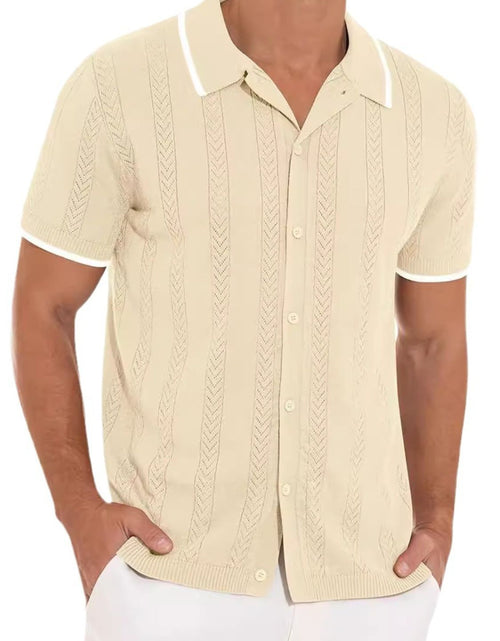Load image into Gallery viewer, Men's Full Size Button Down Short Sleeve Shirt Plus Size
