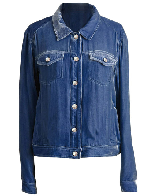 Load image into Gallery viewer, Button Up Long Sleeve Jacket with Chest Pockets
