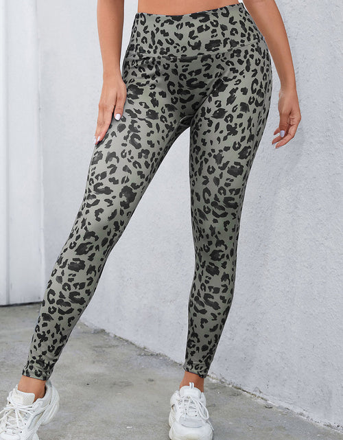 Load image into Gallery viewer, Leopard Print Wide Waistband Leggings

