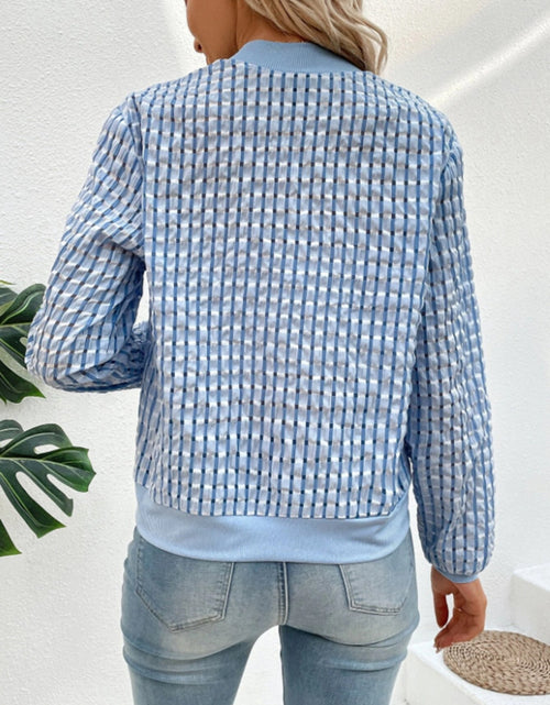 Load image into Gallery viewer, Zip Up Long Sleeve Jacket
