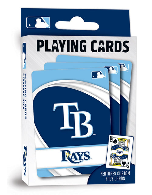 Load image into Gallery viewer, Tampa Bay Rays Playing Cards - 54 Card Deck by MasterPieces Puzzle Company INC
