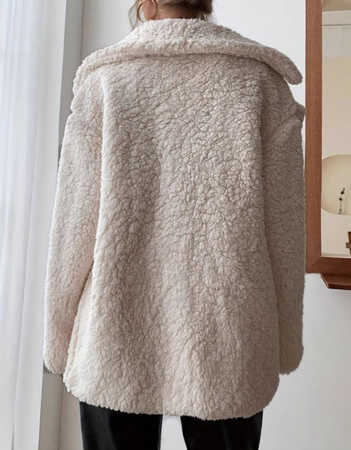 Load image into Gallery viewer, Fuzzy Open Front Long Sleeve Coat

