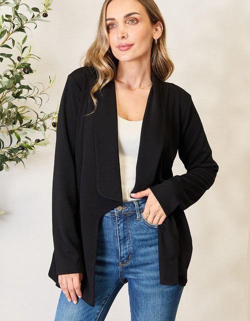 Load image into Gallery viewer, Heimish Full Size Open Front Long Sleeve Blazer
