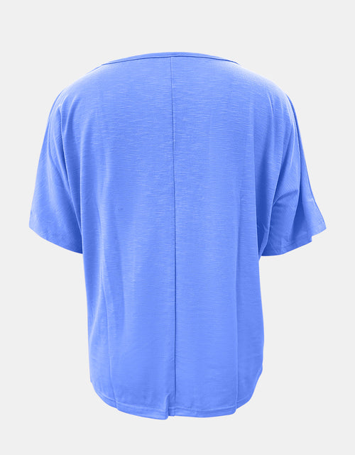 Load image into Gallery viewer, Full Size Scoop Neck Short Sleeve T-Shirt

