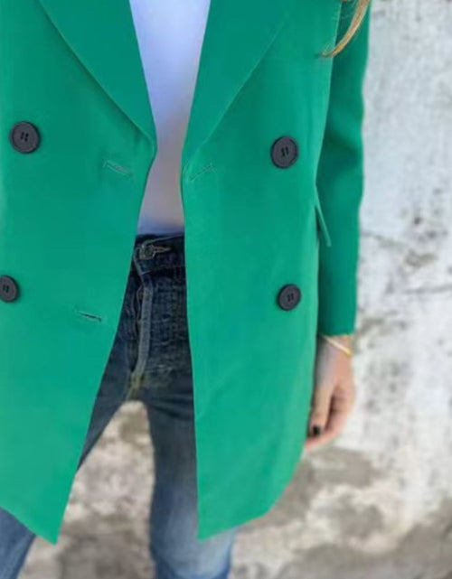 Load image into Gallery viewer, Full Size Collared Neck Long Sleeve Blazer
