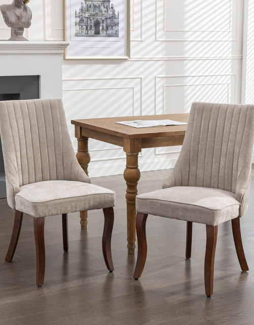 Load image into Gallery viewer, Set of 2 Rayon Cloth Flocking Linen Dining Chairs by Blak Hom
