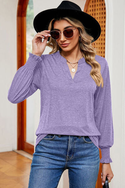 Load image into Gallery viewer, Notched Lantern Sleeve T-Shirt
