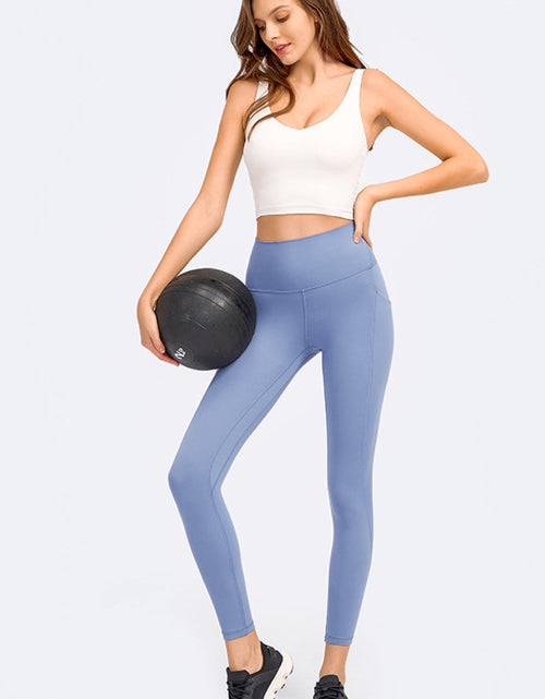 Load image into Gallery viewer, Millennia Deep V-Neck Crop Sports Bra
