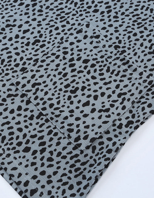 Load image into Gallery viewer, Animal Print Round Neck Tunic Tee with Pockets
