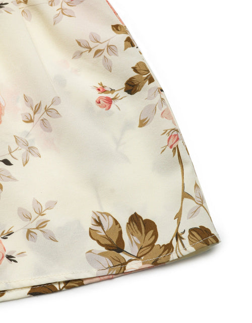 Load image into Gallery viewer, Printed Ruffled Hem V-Neck Sleeveless Dress
