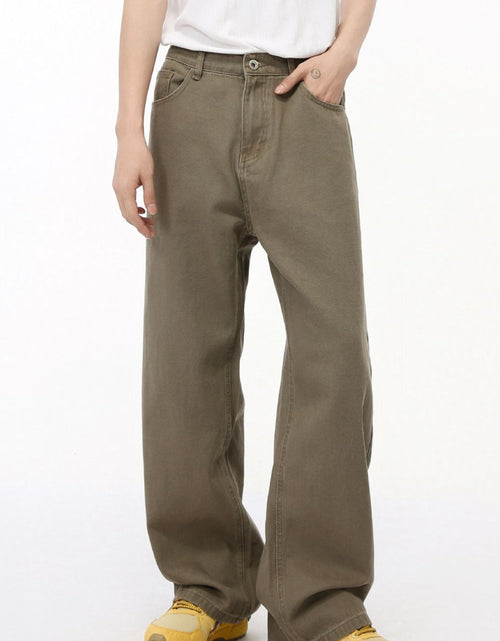 Load image into Gallery viewer, Straight-Leg Jeans with Back Elasticated Waistband
