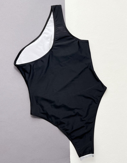 Load image into Gallery viewer, Contrast Panel One-Piece Swimsuit
