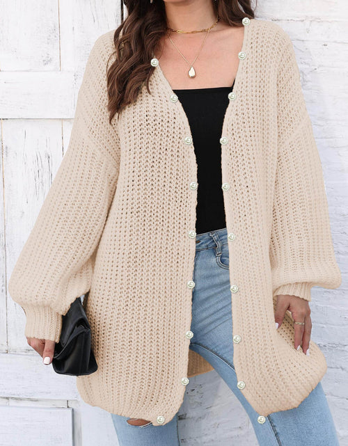Load image into Gallery viewer, Open Front Long Sleeve Cardigan
