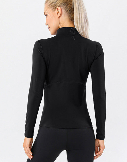 Load image into Gallery viewer, Mock Neck Quarter Zip Active T-Shirt
