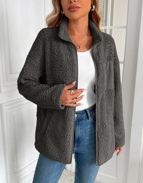 Load image into Gallery viewer, Ivy Lane Zip Up Long Sleeve Fuzzy Jacket
