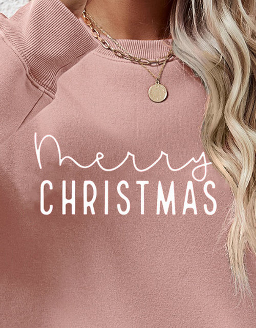 Load image into Gallery viewer, MERRY CHRISTMAS Dropped Shoulder Sweatshirt

