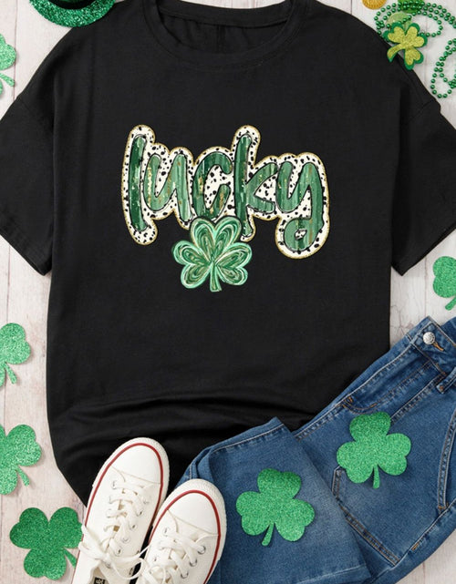 Load image into Gallery viewer, Lucky Clover Graphic T-Shirt

