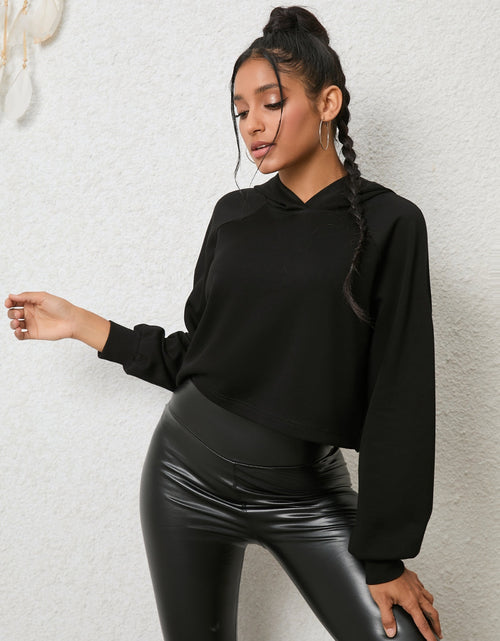 Load image into Gallery viewer, Lace-Up Long Sleeve Hoodie
