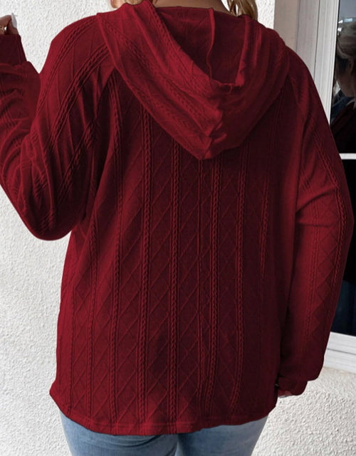 Load image into Gallery viewer, Full Size Drawstring Long Sleeve Hoodie
